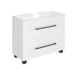 Waschbeckenunterschrank LUZERN 70 x 53 cm Weiß matt