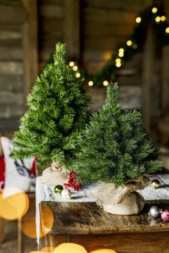Weihnachten Deko-Objekt Baum MALMÖ 45cm Grün/Weiß
