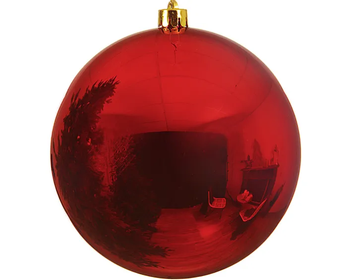 Weihnachtskugel GLANZ XL 20 cm rot