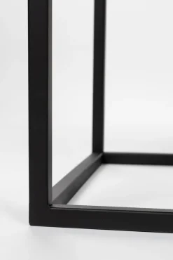 Weinschrank JOANNA 80 x 175 cm Rattangeflecht/schwarz