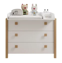 Wickelkommode BEACH Kiefer weiß/ Abs. Birke