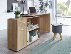 Winkelschreibtisch 120 x 106,5 cm Sonoma Eiche