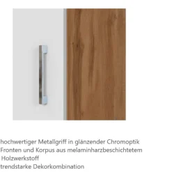 Winkelzeile ODENSE 210 x 210 cm Wotan-Eiche Dekor/ Weiß