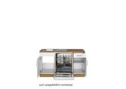 Winkelzeile ODENSE 210 x 210 cm Wotan-Eiche Dekor/ Weiß