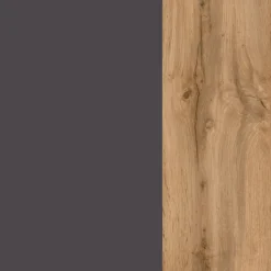 Winkelzeile ODENSE Wotan-Eiche Dekor/ Anthrazit ca. 210x270cm