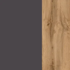 Winkelzeile ODENSE Wotan-Eiche Dekor/ Anthrazit ca. 210x270cm