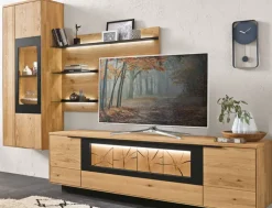 witlake Wohnwand WM1910 Wildeiche massiv