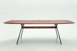 WK-WOHNEN Esstisch 240 x 100 cm in Braun/Schwarz