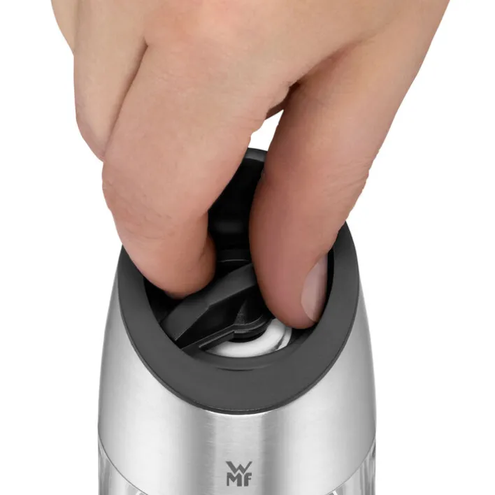 WMF elektrische Salz-/ Pfeffermühle silberfarbig
