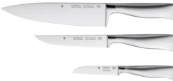 WMF Messer-Set GRAND GOURMET 3-teilig Edelstahl silberfarbig