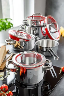 WMF Topf-Set FUNCTION 4 5-teilig Edelstahl silberfarbig