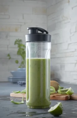 WMF Trinkflasche KULT X 600 ml transparent/ schwarz