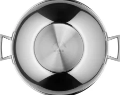 WMF Wok inklusive Glasdeckel 36 cm Edelstahl