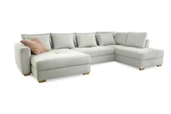 Wohnlandschaft EVEN Waffelcord hellbeige