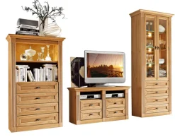 Wohnwand MAISON 350 x 226 x 40 cm in Braun