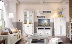 Wohnwand MAISONETTE 5-teilig 318 x 190 x 40 cm weiß