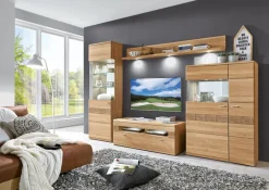 Wohnwand MIRO 311 x 205 x 50 cm in Braun