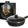 Woll Guss-Hochrandpfanne NOWO TITANIUM mit Deckel 28 cm