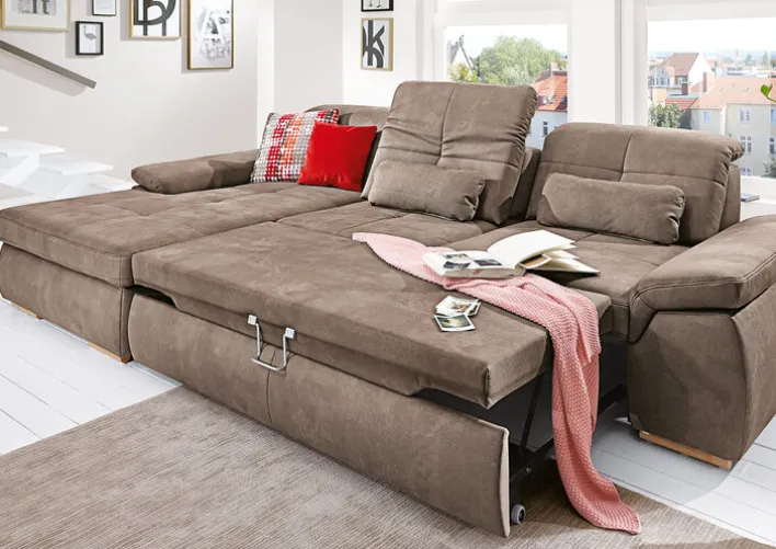 YoungLife Ecksofa CAPRI IV SF-L nougatbraun
