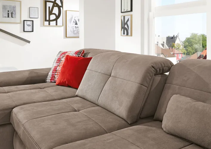 YoungLife Ecksofa CAPRI IV SF-L nougatbraun
