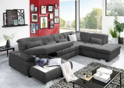 YoungLife Wohnlandschaft RAGUSA II-SF anthrazit