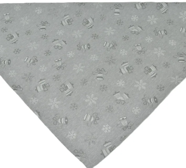 Yve! decoration Mitteldecke WINTERZEIT 85 x 85 cm grau/mehrfarbig