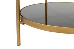 zuiver Beistelltisch EVE goldfarbig/ schwarz