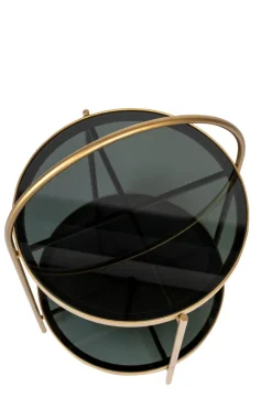 zuiver Beistelltisch EVE goldfarbig/ schwarz