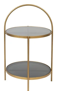 zuiver Beistelltisch EVE goldfarbig/ schwarz