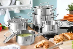 ZWILLING Kochtopfset TWIN CLASSIC 5-teilig Edelstahl 18/10