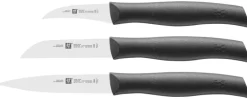 ZWILLING Messerset TWIN GRIP 3-teilig schwarz